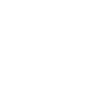 a black and white logo with a circle in the middle