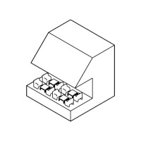 a black and white icon of a box