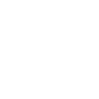 a black and white image of a house in a circle